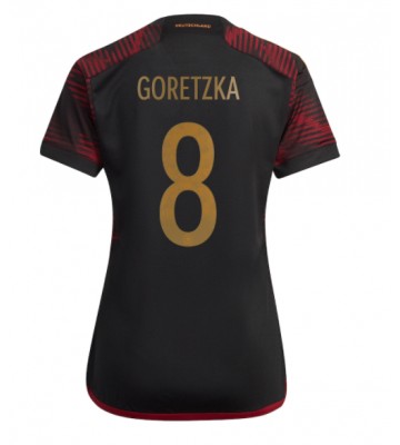 Maillot de foot Allemagne Leon Goretzka #8 Extérieur Femmes Monde 2022 Manches Courte